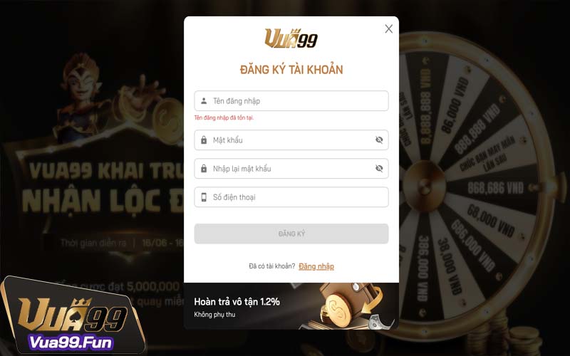 Hướng dẫn chi tiết các bước nạp tiền Vua99 siêu tốc