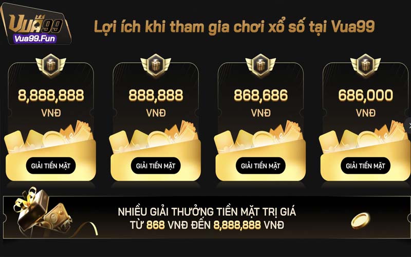 Lợi ích khi tham gia chơi xổ số tại nhà cái Vua99