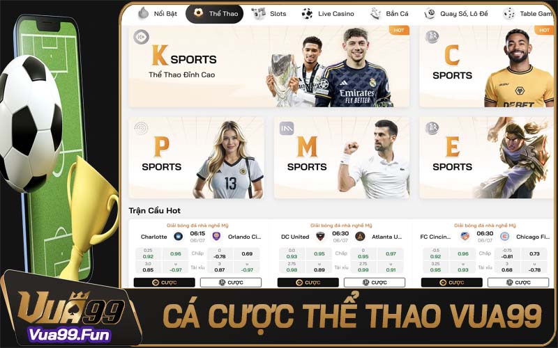 Thể Thao Vua99 - Nơi bùng cháy đam mê cá cược thể thao