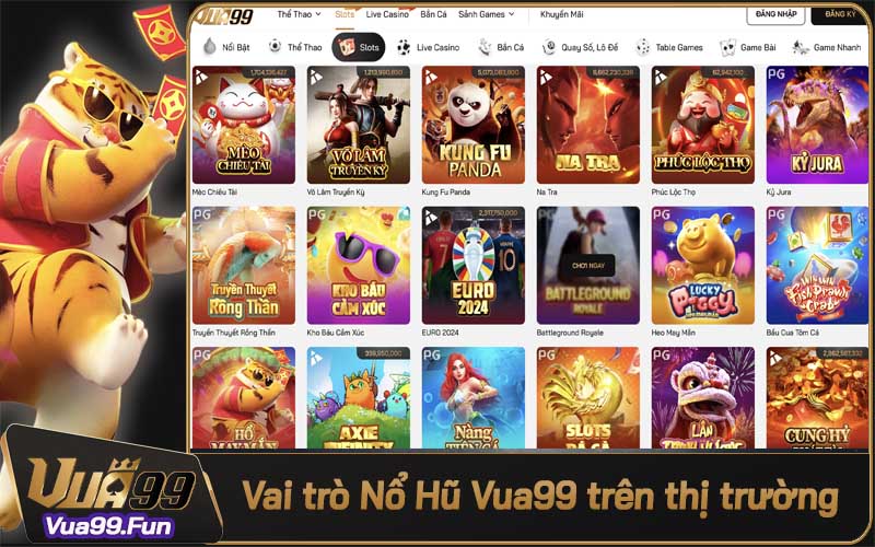 Vai trò của game nổ hũ Vua99 trên thị trường đổi thưởng